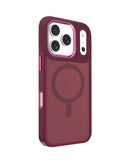 Case inalámbrico magnético CHERRY para iPhone 17 Pro Max, color negro, con carga rápida.