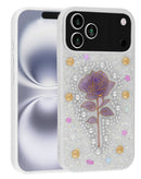 Tapa trasera Diamond Rose Crystal Blanco para iPhone 17 Pro Max en Xela Quetzaltenango.