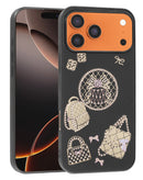 Tapa trasera negra para iPhone 17 Pro Max, accesorio de lujo, resistente y con garantía.
