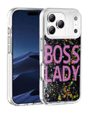 Encuentra la mejor funda Liquid Quicksand Glitter BOSS LADY para tu iPhone 17 Pro Max en Xela Quetzaltenango.