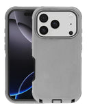 Protege tu iPhone 17 Pro Max con este resistente case heavy duty en color gris y negro en Xela Quetzaltenango.