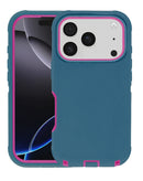Protege tu iPhone 17 Pro Max con un resistente case Heavy Duty en TEAL & PINK en Xela Quetzaltenango.
