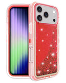 Funda protectora glitter liquid bumper Roja para iPhone 17 Pro Max en Xela, Quetzaltenango.