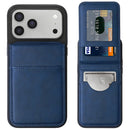 Funda de cuero wallet con soporte iPhone 17 Pro Max (Azul)