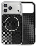 Estuche con patron tejido iPhone 17 Pro Max (Negro)
