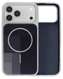 Funda con patron tejido iPhone 17 Pro Max (NAVY BLUE)