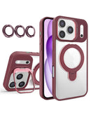 Protege tu iPhone 17 Pro Max con esta funda transparente magnética que incluye 2 soportes y una lente para cámara, disponible en Xela Quetzaltenango.