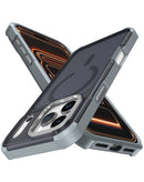 Case con carga inalambrica de doble capa con borde electroplateado iPhone 17 Pro Max (GRAY)