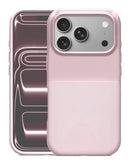 Funda magnética rosa SlowBack con textura punteada para iPhone 17 Pro Max, ofrece protección y agarre.