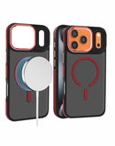 Protege tu iPhone 17 Pro Max con estilo y practicidad con esta funda slim antideslizante translúcida en color rojo en Quetzaltenango.