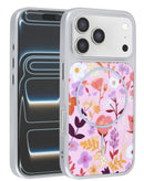 Protege tu iPhone 17 Pro Max con estilo con esta funda dual layer de diseño de flores en color rosa en Xela Quetzaltenango.