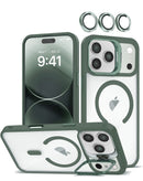 Protege tu iPhone 17 Pro Max con esta funda magnética delgada y transparente en verde oscuro en Xela Quetzaltenango.