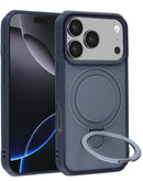 Protege tu iPhone 17 Pro Max con esta funda antigolpes azul marino con soporte magnético en Quetzaltenango.