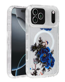 Funda transparente con diseño floral y cargador inalámbrico Style 2 en Quetzaltenango.
