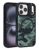 Funda magnetica delgada con soporte para camara y kickstand Camo Design Style 8 iPhone 17 Pro Max