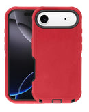 ¡Protege tu iPhone con esta funda Heavy Duty roja y negra en Quetzaltenango! 📱🔴⚫️
