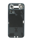 Tapa trasera original iPhone Air azul cielo con MagSafe y flex NFC para reparación.