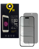 Protector de pantalla de privacidad de cristal templado 2.5D para iPhone Air, pack de 10, vista frontal.