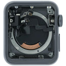Carcasa de aluminio Space Black para Apple Watch Series 3 GPS 38mm A1858, pieza de repuesto usada.