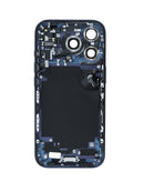 Tapa trasera Deep Blue para iPhone 17 Pro (Versión EE. UU.) con componentes pequeños preinstalados, lista para instalar.