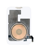 Tapa trasera transparente para iPhone 17 Pro Max con MagSafe, flex de carga NFC y marco, sin logo.
