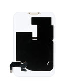 Tapa trasera transparente para iPhone 17 Pro Max con MagSafe, flex de carga NFC y marco, sin logo.