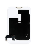 Tapa trasera transparente para iPhone 17 Pro Max con MagSafe, flex de carga NFC y marco, sin logo.