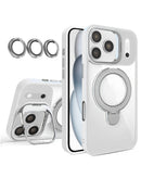 Encuentra la funda transparente magnética con 2 soportes y lente de cámara para iPhone 17 Pro Max en Xela, Quetzaltenango.