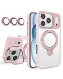 Encuentra el mejor Case magnético clear con 2 Kickstand y lente de cámara para iPhone 17 Pro Max en Quetzaltenango.