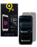 Vidrio templado privacy 2.5D para iPhone 17 Pro Max, pack de 10 protectores de pantalla.