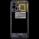 Marco medio de carcasa negro para Samsung Galaxy A17 5G (SM-A176), pieza de repuesto para reparación, chasis.