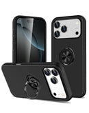 Case doble capa con anillo magnetico iPhone 17 Pro Max / 18 Pro Max (BLACK)