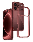 Funda SlowBack burdeos para iPhone 17 Pro Max/18 Pro Max, con suave acabado mate y protección duradera.