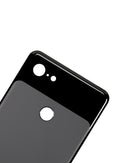 Tapa trasera negra usada para Google Pixel 3 XL, carcasa de vidrio, repuesto para reparación.