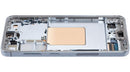 Pantalla OLED suave Samsung Galaxy S24 5G zafiro azul con marco, repuesto para reparación de display.