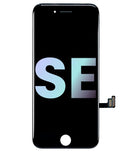 Pantalla LCD para iPhone SE (2022) con placa de acero original (Negro)