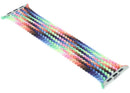 Correa Apple Braided Solo Loop Pride Edition, trenzada con franjas arcoíris para Apple Watch 44mm-49mm, talla pequeña.