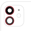 Lente de cámara trasera roja con soporte y bisel para iPhone 12/12 Mini (10 pack) repuesto.