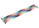 Correa Apple Braided Solo Loop Pride Edition de 40mm, talla 7, tejido multicolor vibrante para Apple Watch.