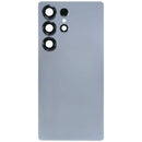 Tapa trasera original Samsung Galaxy S25 Ultra 5G Titanium Silver Blue con lente de cámara, para reparación.