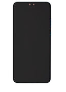 Pantalla refurbished Huawei Mate 30 con marco verde, repuesto para reparación de display LCD.