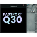 Pantalla LCD original BlackBerry Passport Q30 negra, repuesto para reparación de display roto.