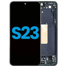 Pantalla incell Samsung Galaxy S23 5G Phantom Black, display de repuesto para reparación de pantalla rota.