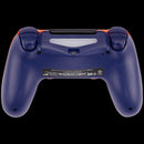 Mando DualShock 4 Sunset Orange con cable para PlayStation 4, botones negros y joysticks.