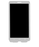 Pantalla LCD blanca refurbished para Motorola Droid Ultra/Maxx (XT1080/XT1080M), incluye marco para fácil reparación.