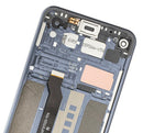 Pantalla LCD con marco para LG Q70 (Reacondicionado) (Negro Espejo)