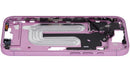 Chasis medio rosa para iPhone 16 (A3081) con botones de encendido y volumen, repuesto Aftermarket Plus.