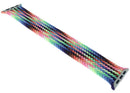 Correa Apple Braided Solo Loop Pride Edition para Apple Watch 44mm-49mm, talla 9, con diseño trenzado multicolor vibrante.