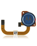 Lector de huellas con cable flex para Motorola Moto G Play (XT2093 / 2021) original (Azul Misty)