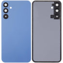 Tapa trasera azul Optimistic para Samsung Galaxy A15 5G con lente de cámara, repuesto sin logo.